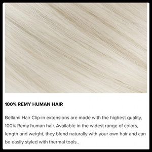 🌻 Bellami 7pc Platinum 18 inch Piccolina 120g